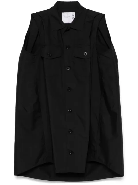 sacai vestido corto sin mangas