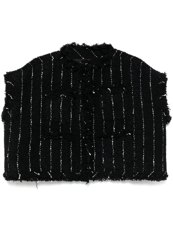 sacai ツイードジレ Sacai Tweed Gilet | italist