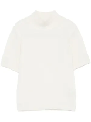 AMI Paris Suéter Gola V Com Mangas Curtas | Neutro | FARFETCH BR