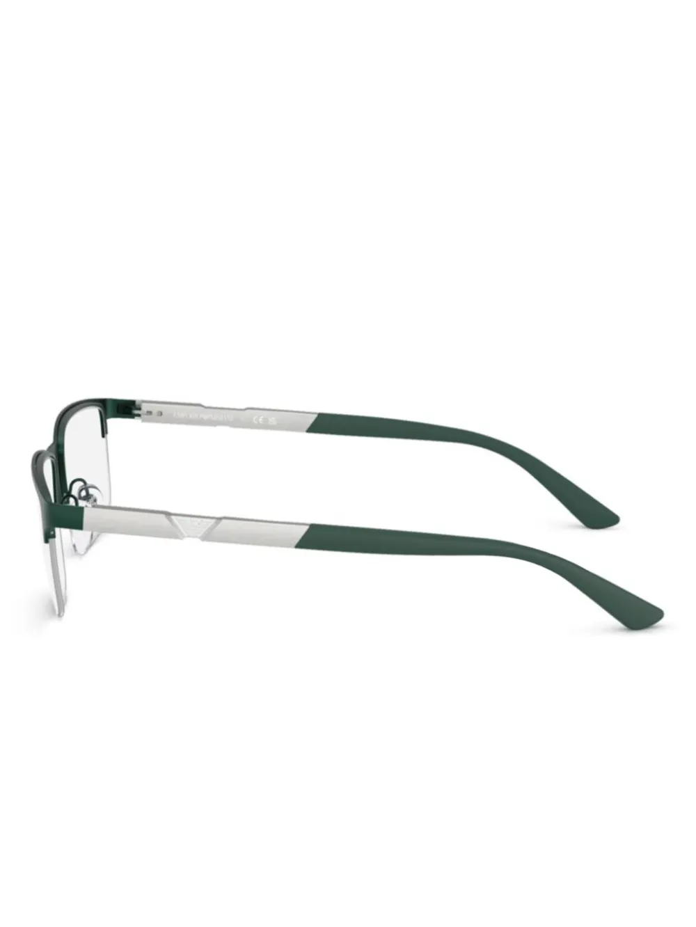 Emporio Armani rectangle-frame glasses - Groen