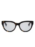 Bvlgari cat-eye glasses - Brown