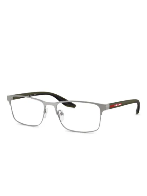 Prada Linea Rossa lentes con logo estampado