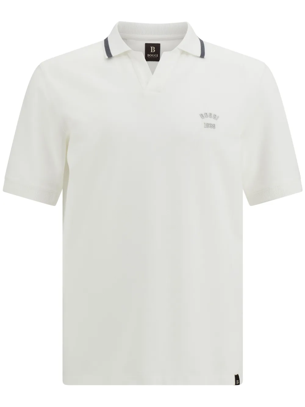 piqué-weave cotton polo shirt