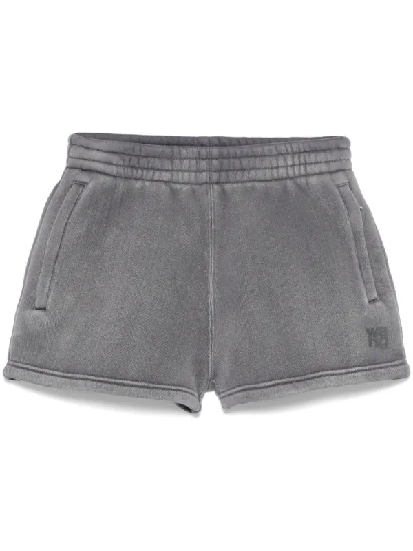 alexander wang ロゴショートパンツ Alexander Wang ロゴ ショートパンツ | ブラック | FARFETCH JP