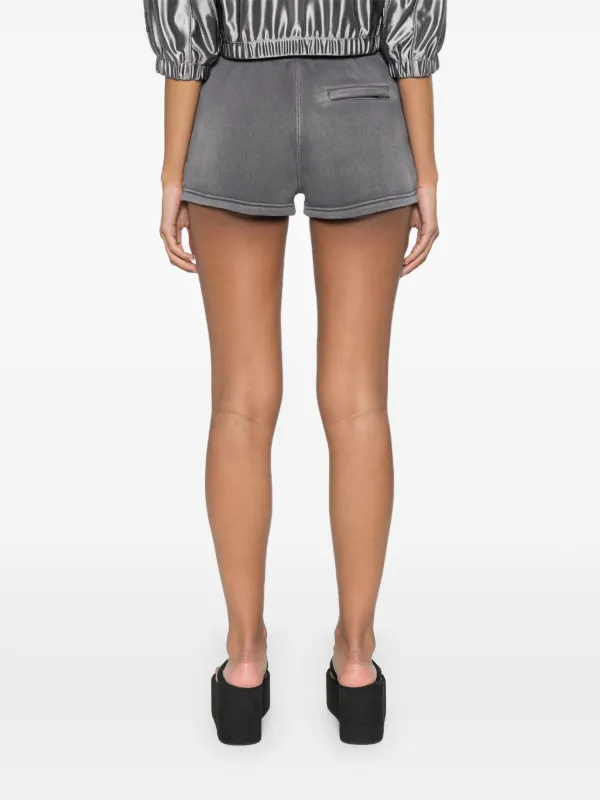 alexander wang ロゴウエスト　ショートパンツ　正規品 Alexander Wang ロゴ ショートパンツ | グレー | FARFETCH JP