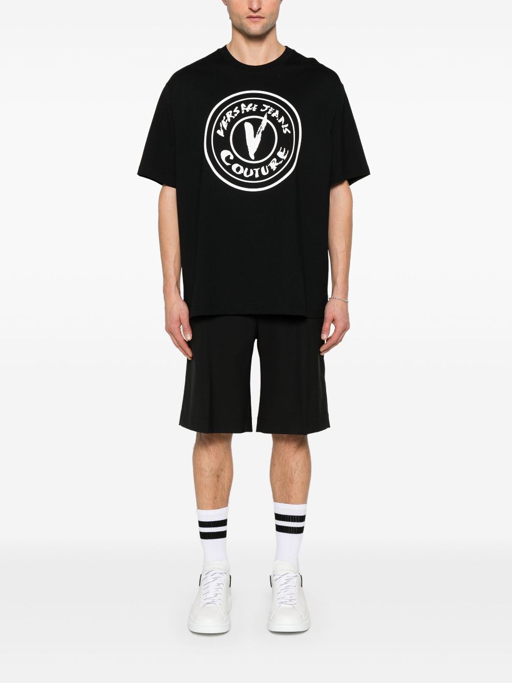 Versace Jeans Couture V-Emblem T-shirt - Black