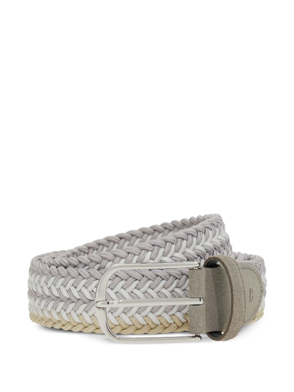 Boggi Milano Woven Elasticated Belt - Neutrals