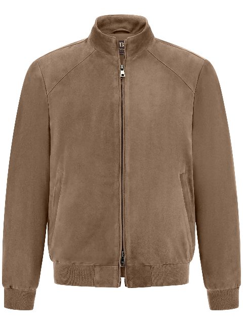 Boggi Milano suede bomber jacket 