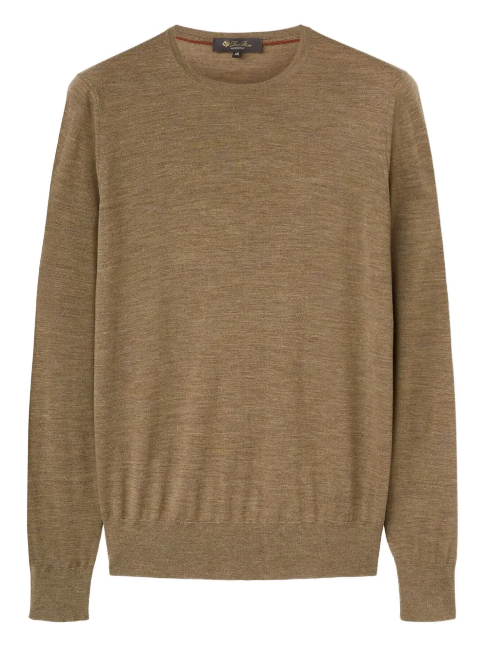 round-neck virgin-wool sweater
