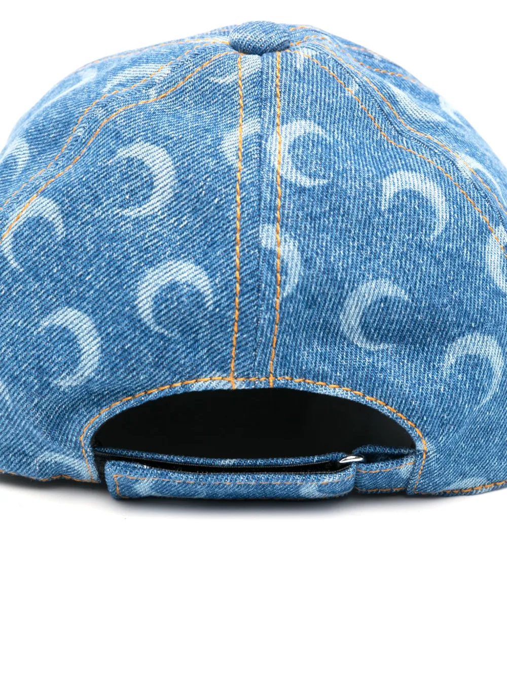 Marine Serre Denim pet met maanlaser - Blauw