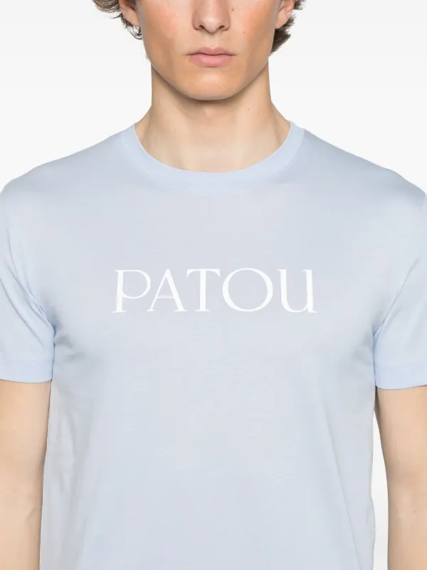 新品　PATOU パトゥ　ロゴ入り ブルー　Tシャツ 新品 PATOU パトゥ ロゴ入り ブルー Tシャツ Patou ロゴ Tシャツ