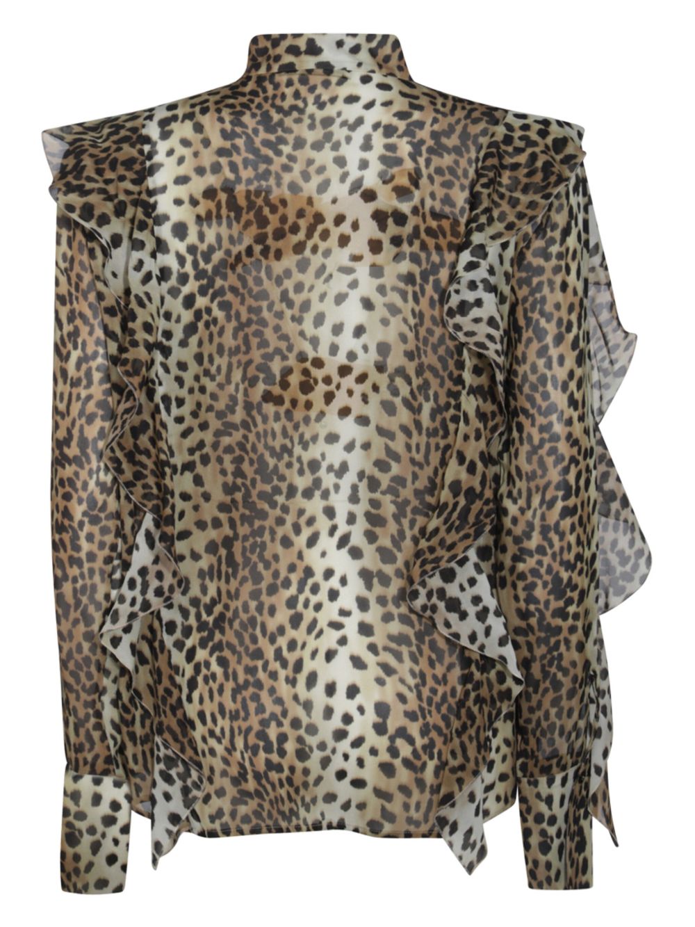 Blumarine Blouse met dierenprint - Bruin