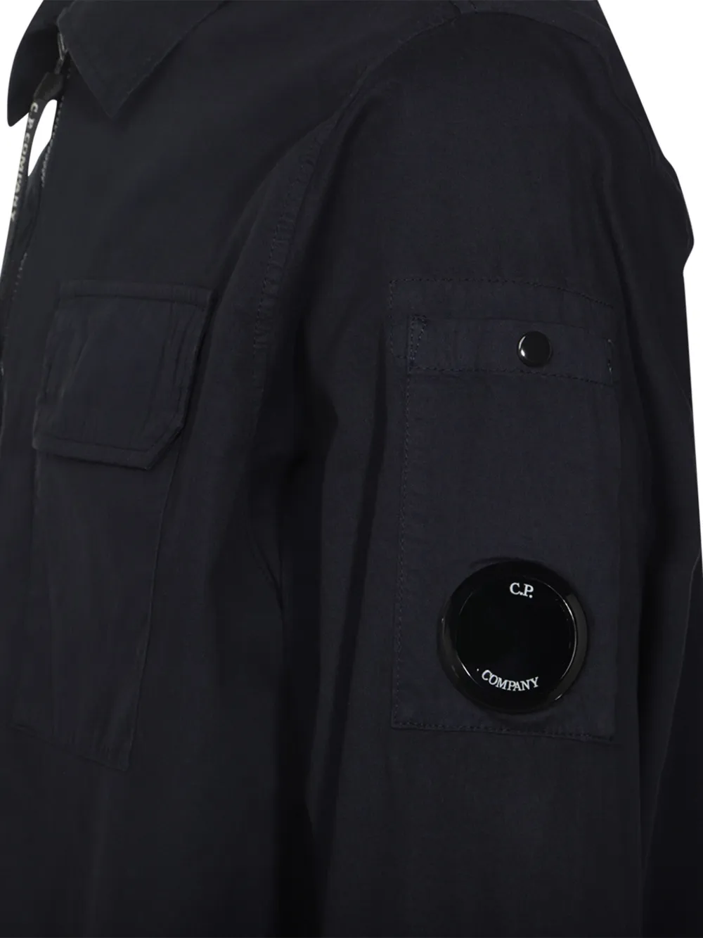 C.P. Company Overhemd met lens-detail Blauw