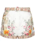 Camilla floral-print shorts - White