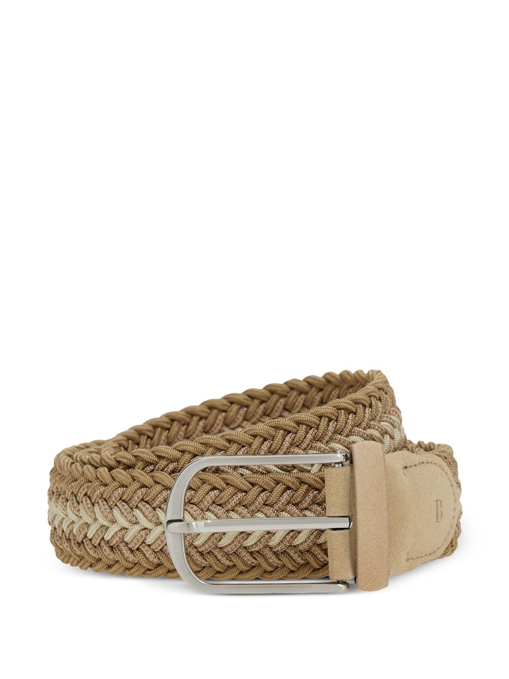 Boggi Milano Woven Elasticated Belt - Neutrals