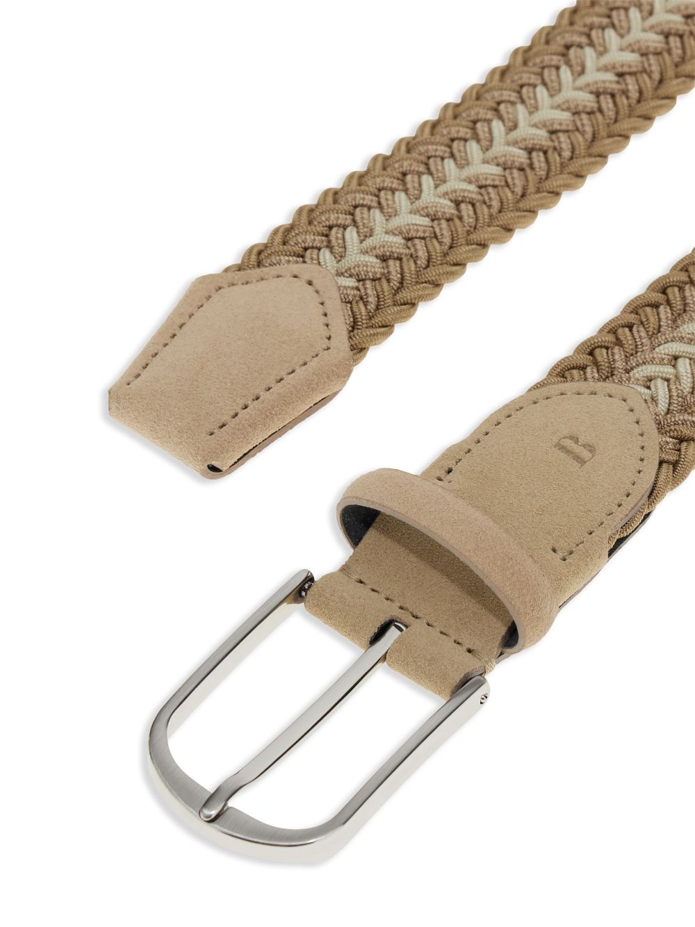 Boggi Milano Woven Elasticated Belt - Neutrals