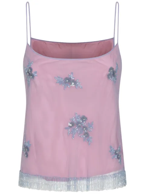 Blumarine embroidered detailed top 