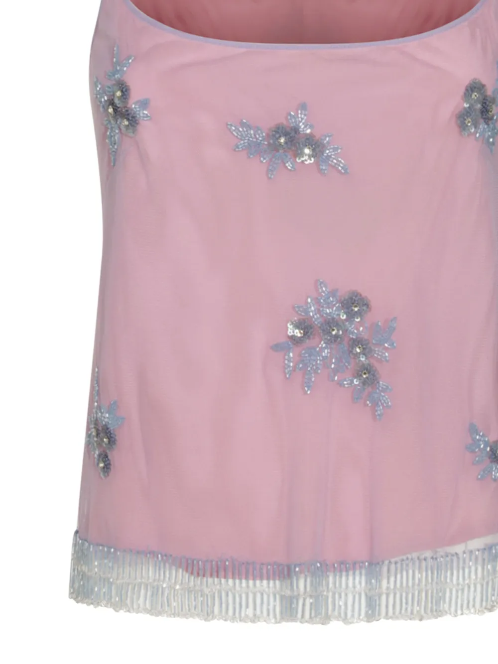 Blumarine Top met geborduurd detail Roze