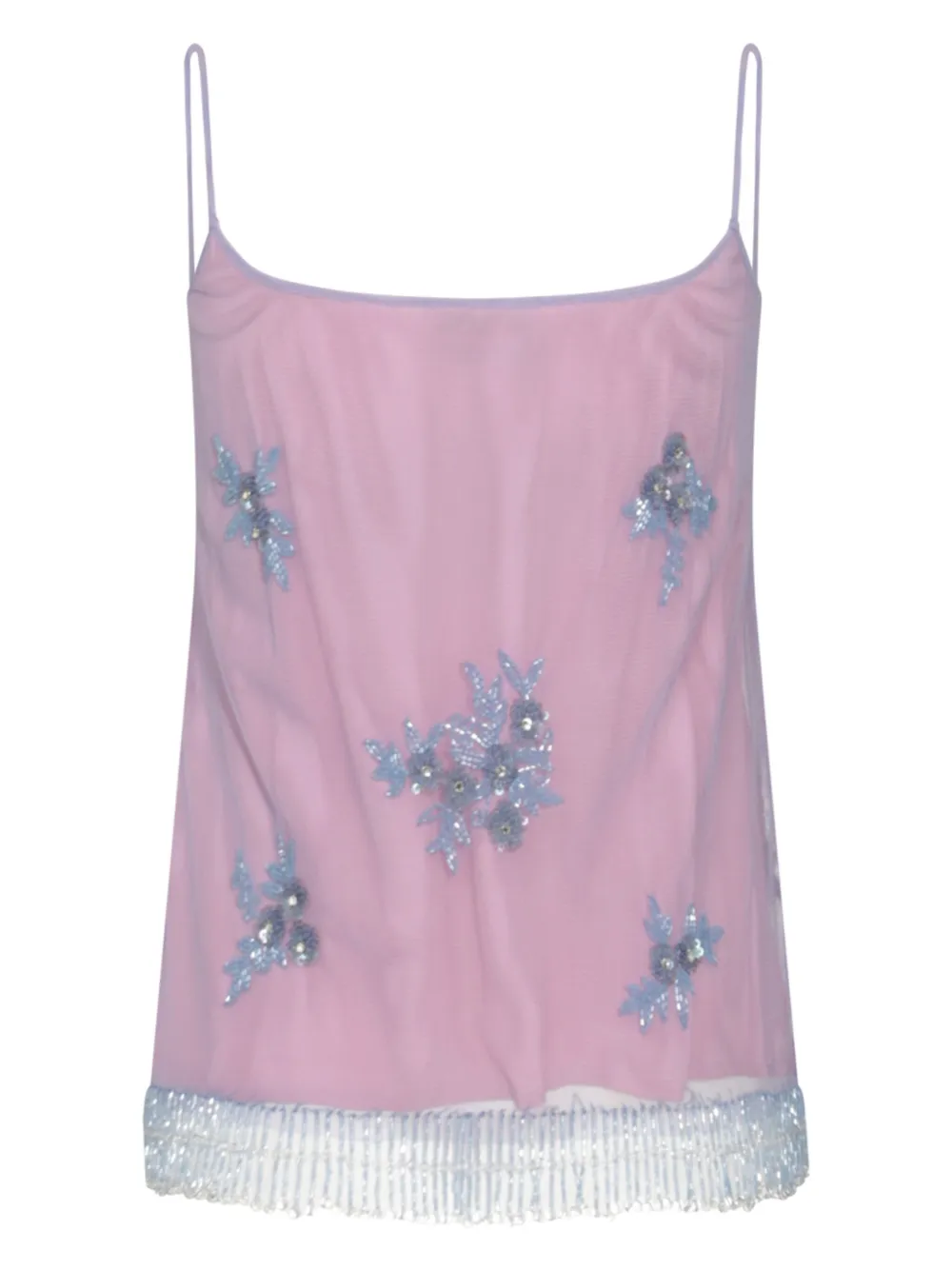 Blumarine Top met geborduurd detail - Roze