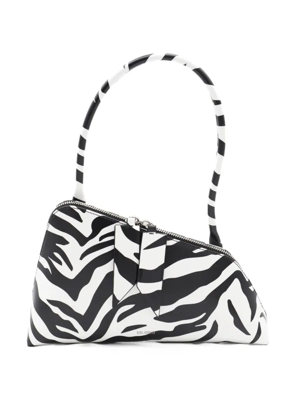 The Attico Sunrise Shoulder Bag in Black