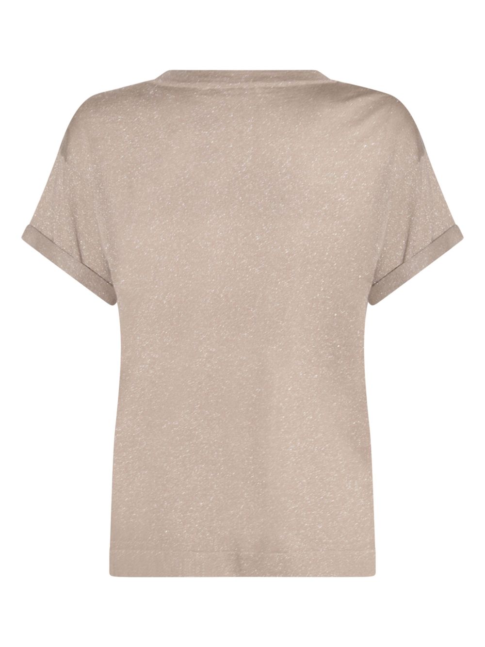 Brunello Cucinelli glitter detailing t-shirt - Neutrals