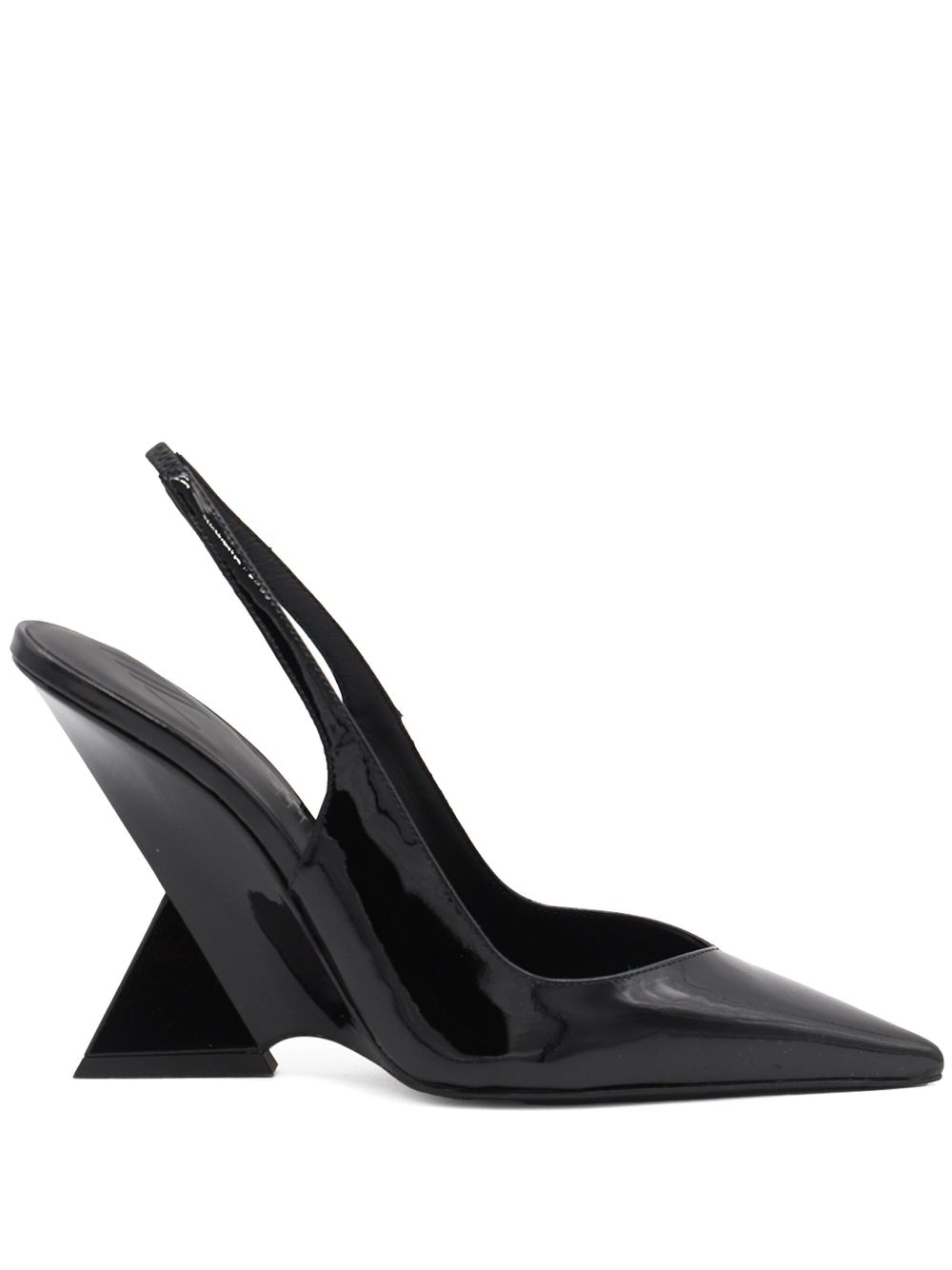 The Attico 105mm Cheope leather pumps - Black