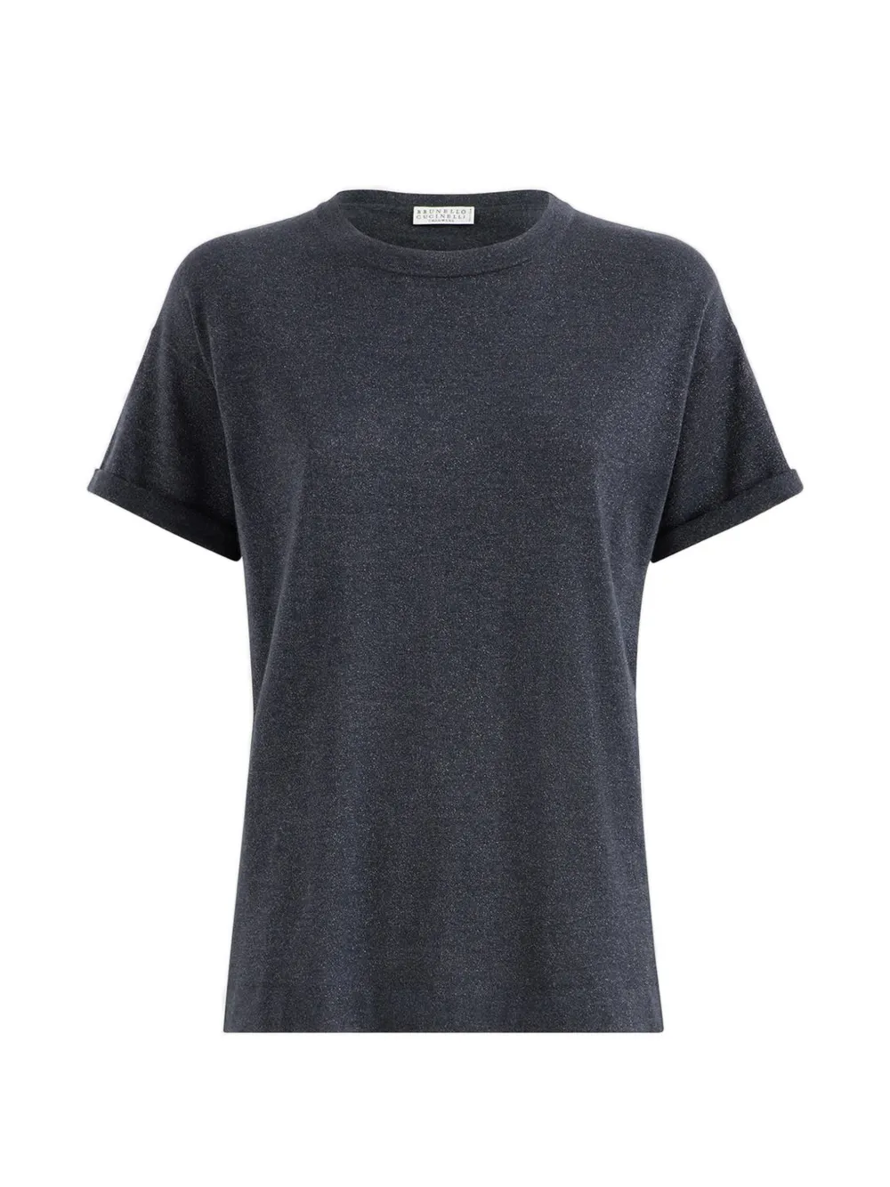 Brunello Cucinelli glitter detailing t-shirt - Blau