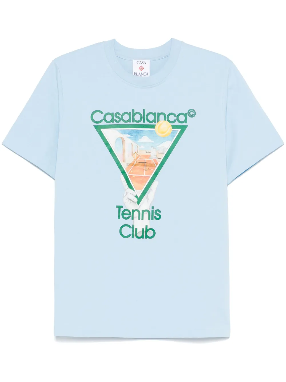 Casablanca Metaphysical Tennis Icon T-shirt | Blue | Image 1