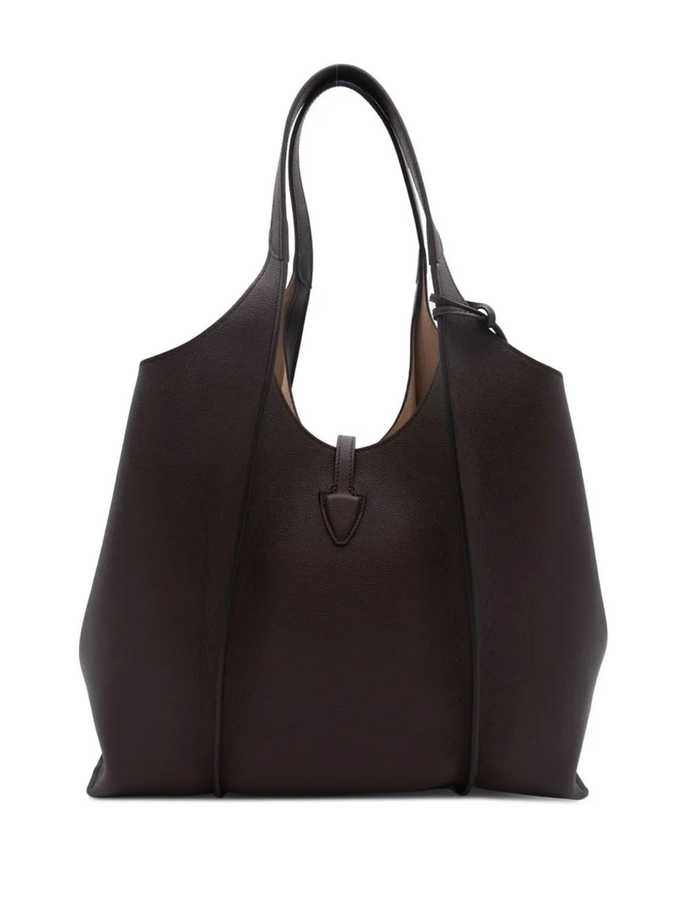 Tod's T Timeless Leather Tote Bag In Brown