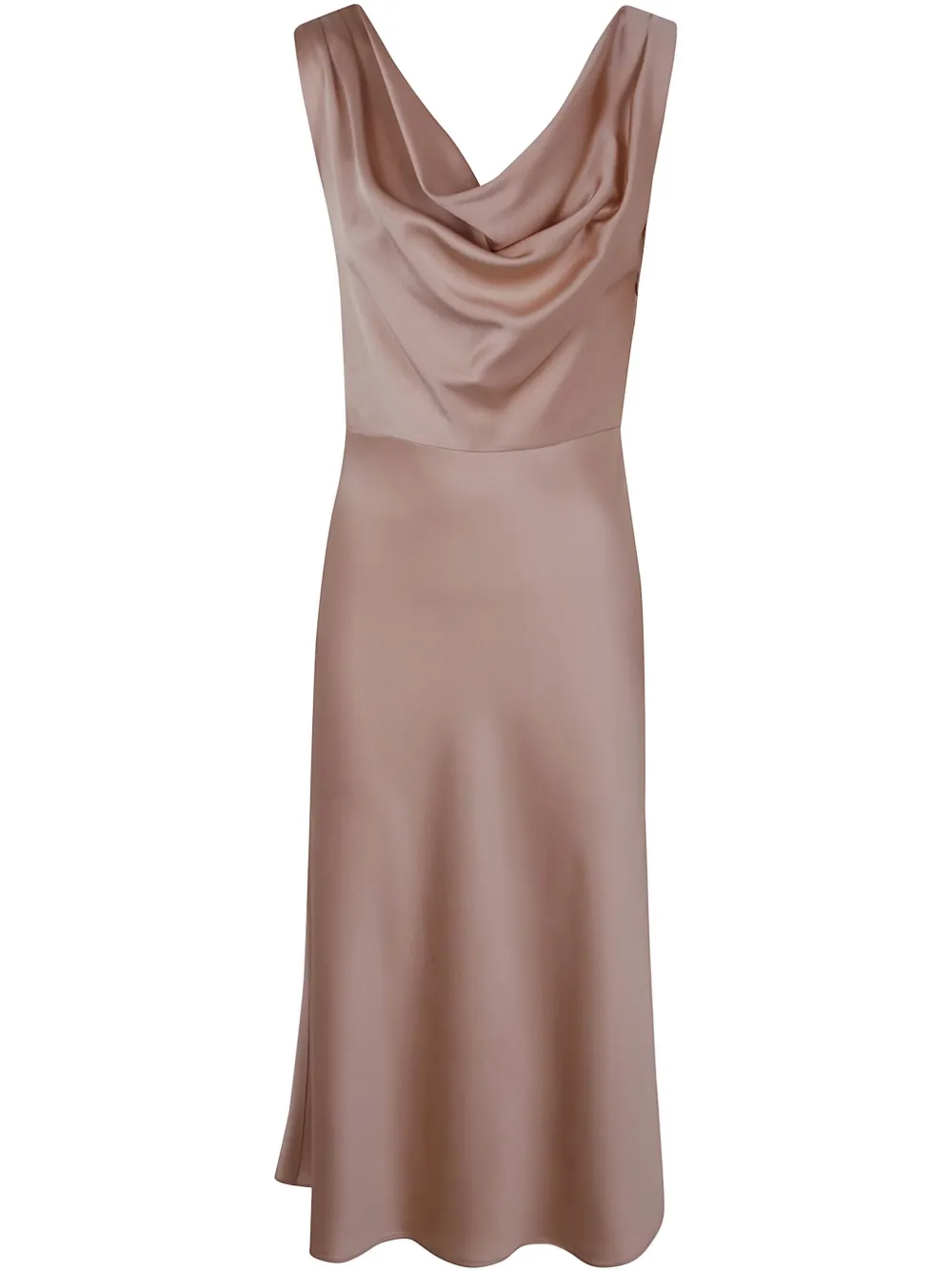 Blumarine Satin Midi Dress In N0145