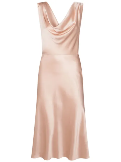 Blumarine vestido midi de satén
