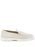 Tod's suede loafers - White