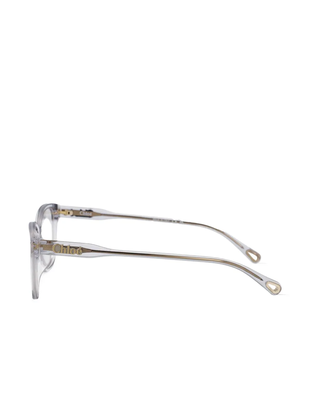 Chloé Brille Mit Eckigem Gestell In Grau