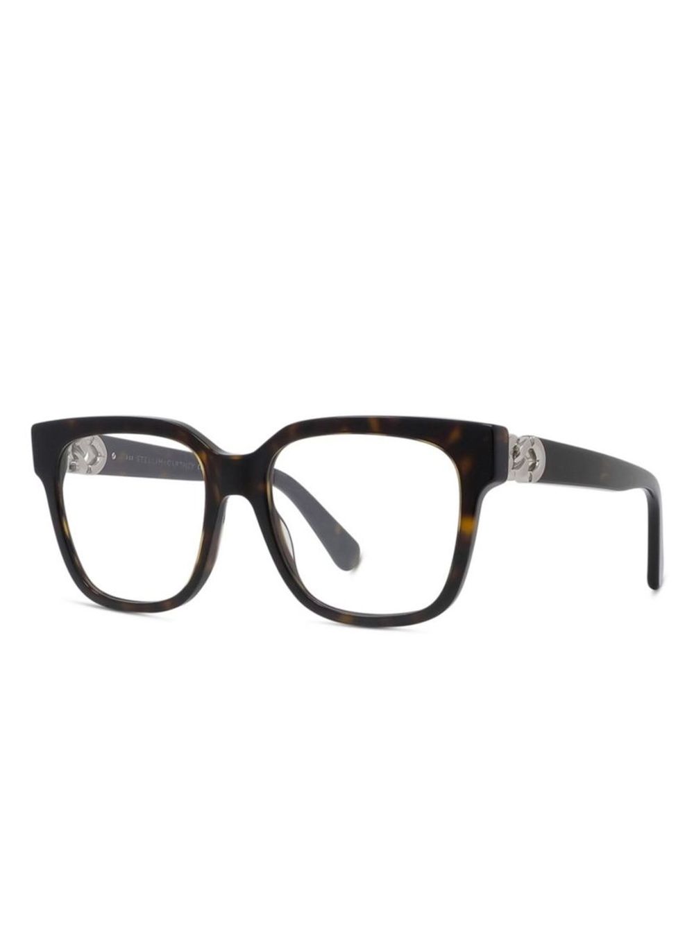 Stella McCartney Eyewear Bril met vierkant montuur en schildpadschild design - Bruin