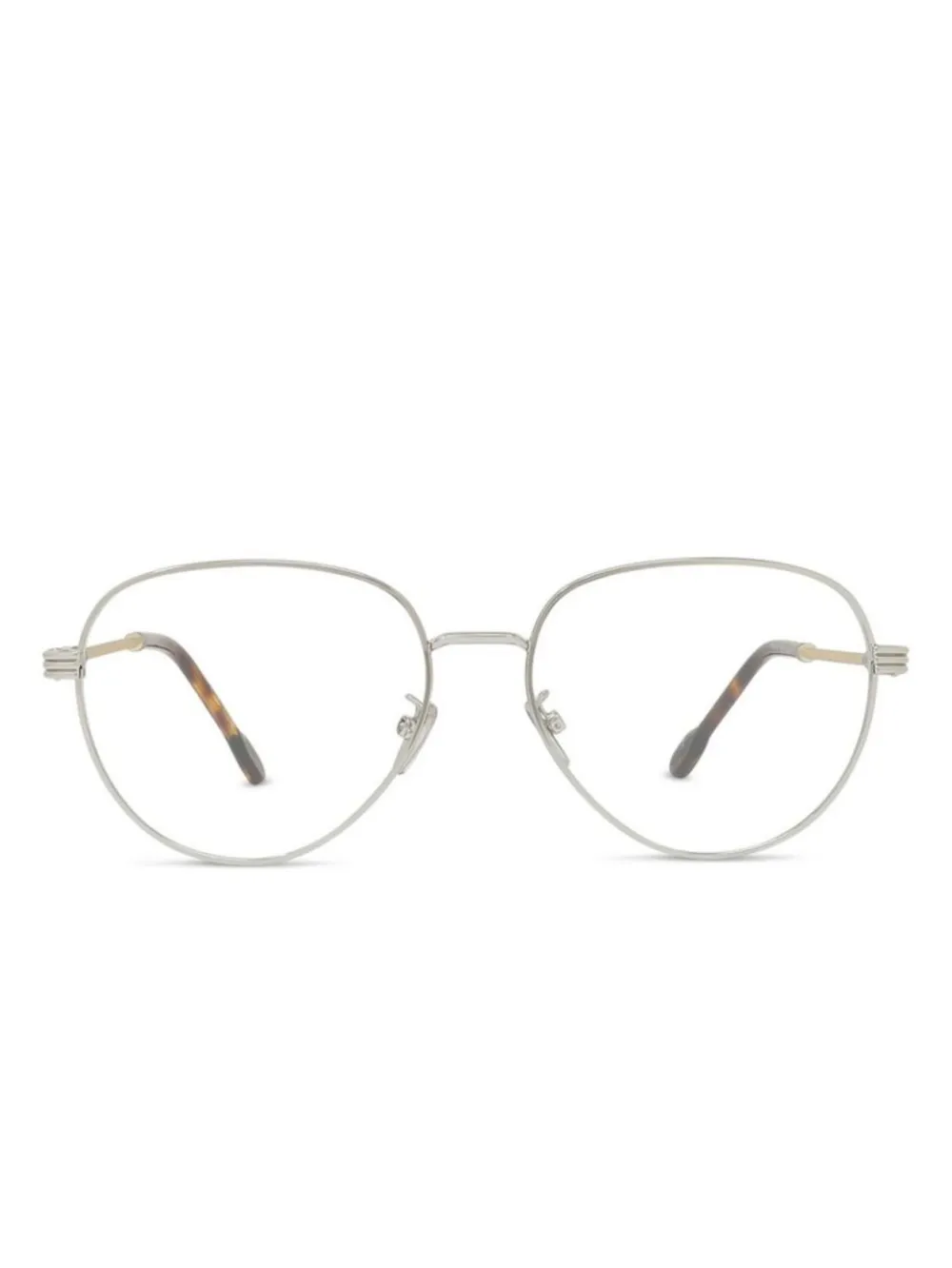 Fred lunettes de vue à monture ovale | argent | Image 1