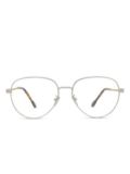 Fred oval-frame glasses - Silver