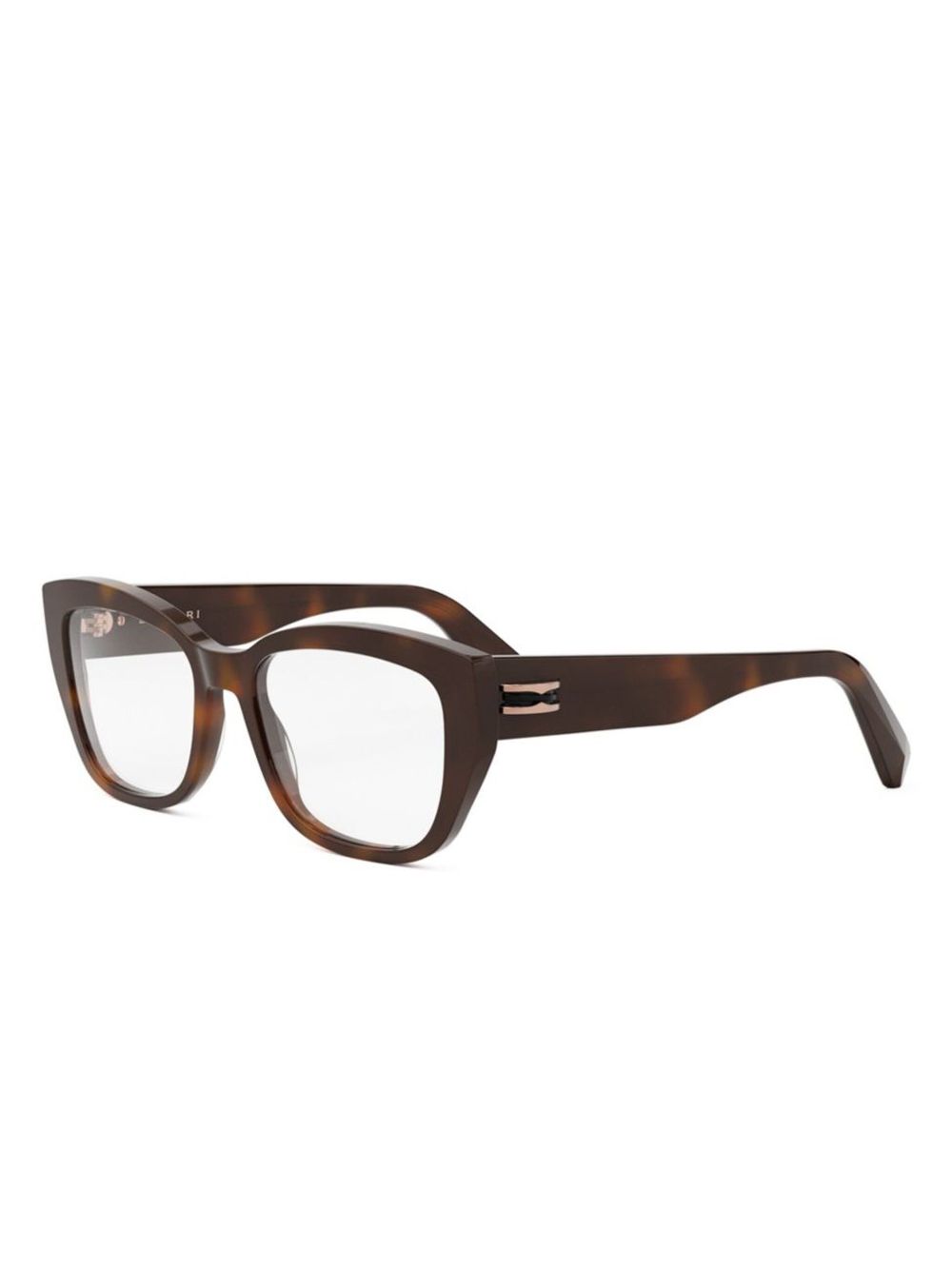 Bvlgari tortoiseshell-effect glasses - Bruin