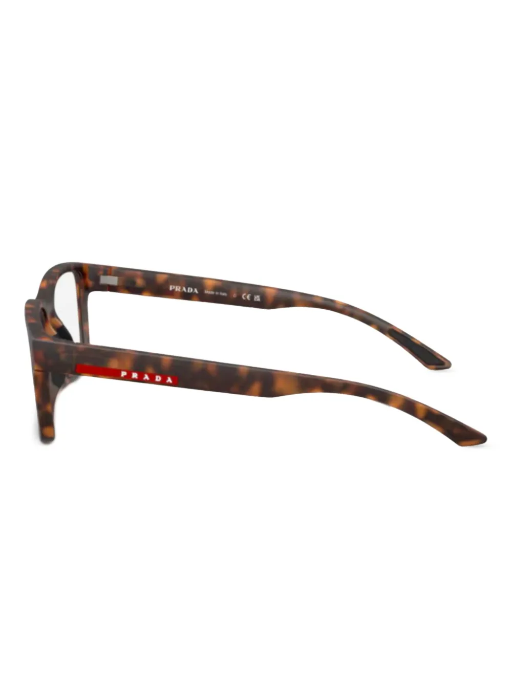 Prada Linea Rossa Bril met rechthoekig montuur - Bruin