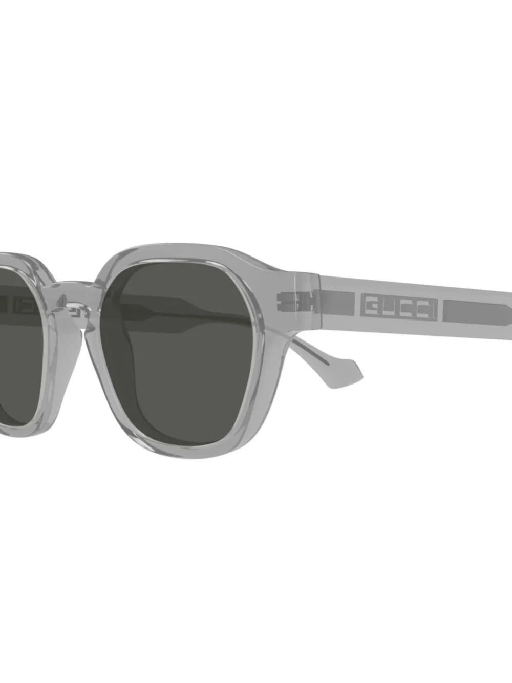 Gucci Eyewear Zonnebril met vierkant montuur Grijs