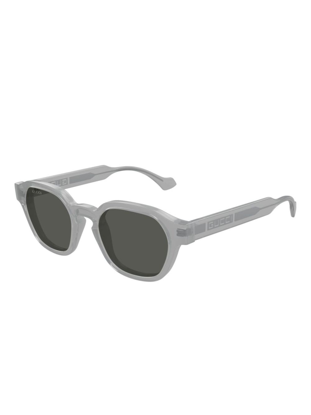 Gucci Eyewear Zonnebril met vierkant montuur - Grijs