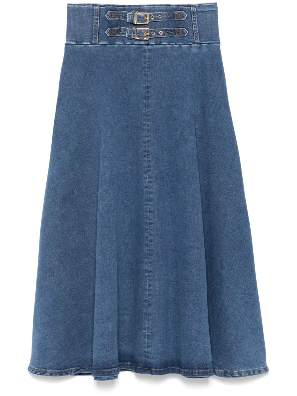 スカート LIU JO Woman Skirt Gnawed Blue WA5353T4818 09481 LIU JO Denim Midi Skirt | Blue | FARFETCH