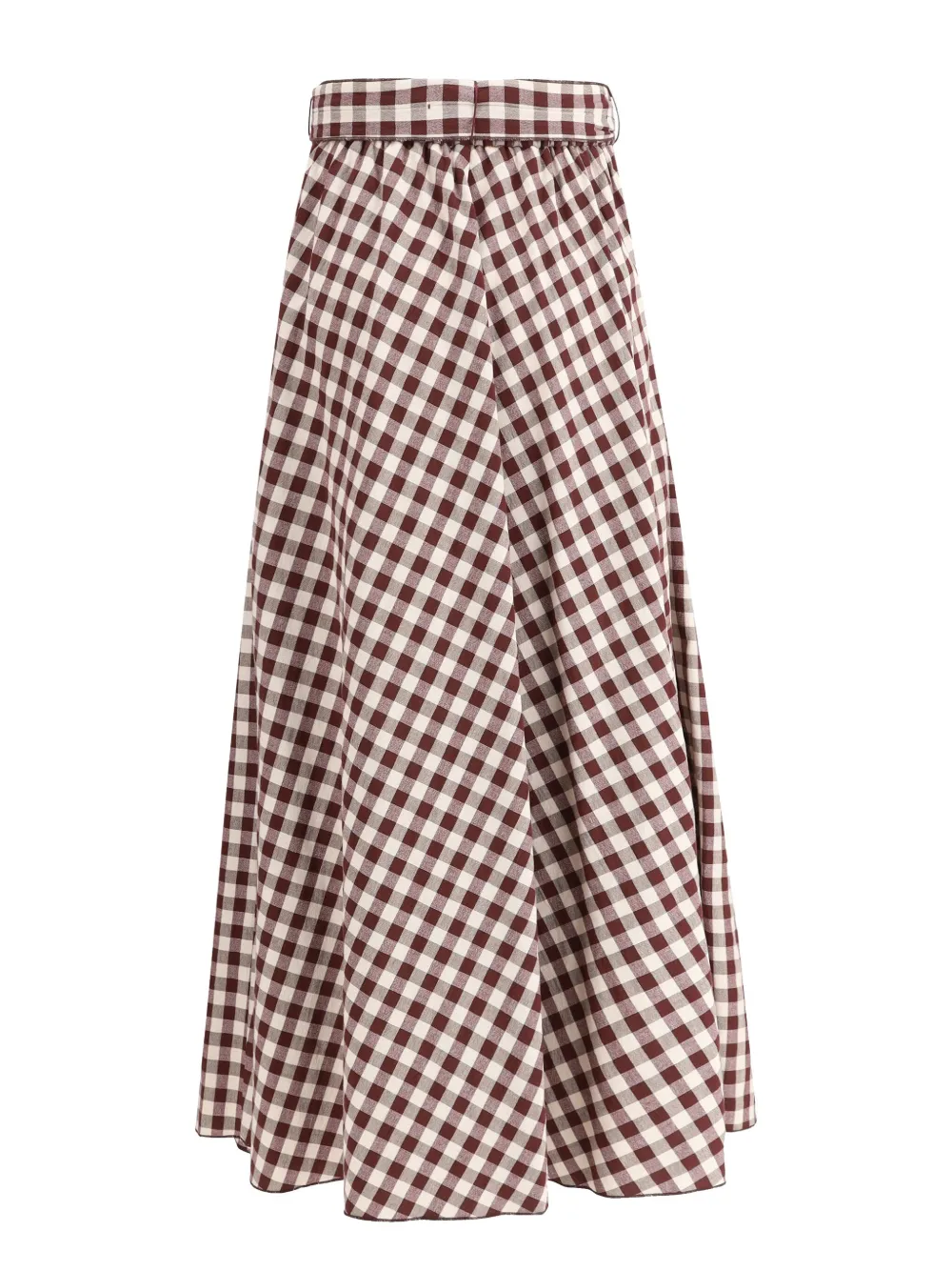 Forte Forte gingham check pattern skirt - Rood