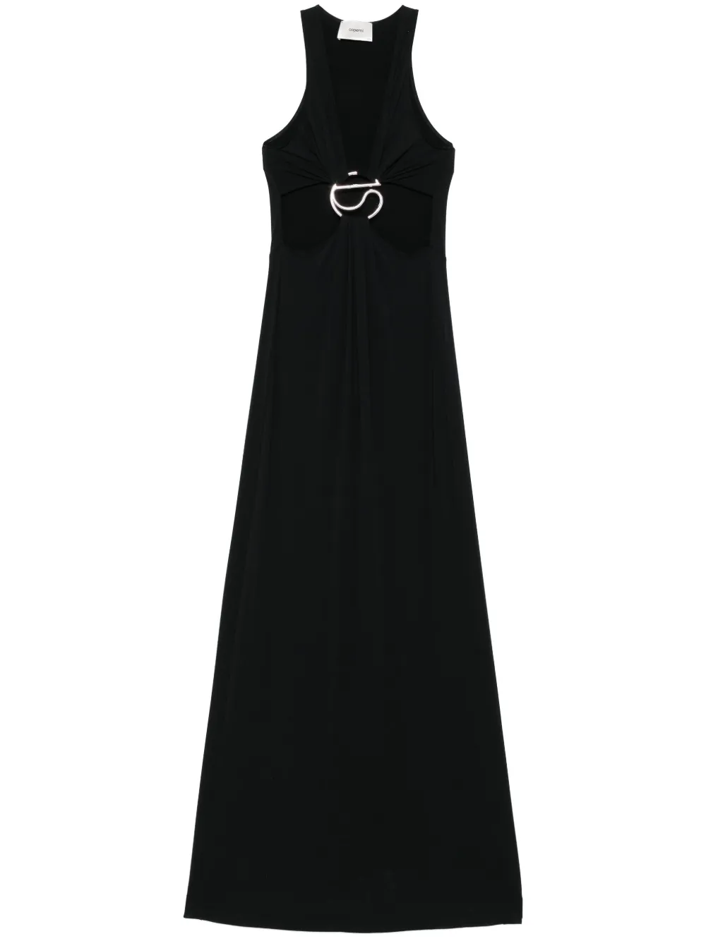 cut-out C-logo maxi dress