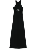 Coperni C-logo cut-out maxi dress - Black