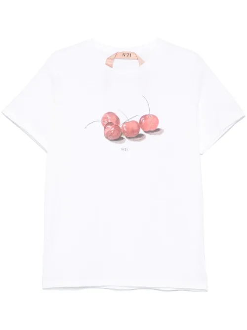 T-shirt à cerises imprimées - Nº21 - Modalova