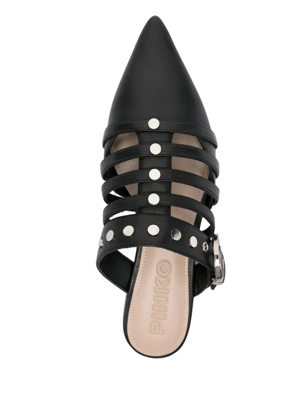PINKO LEATHER MULES