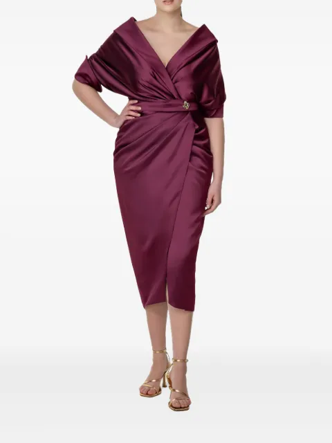 Rhea Costa v-neck dress