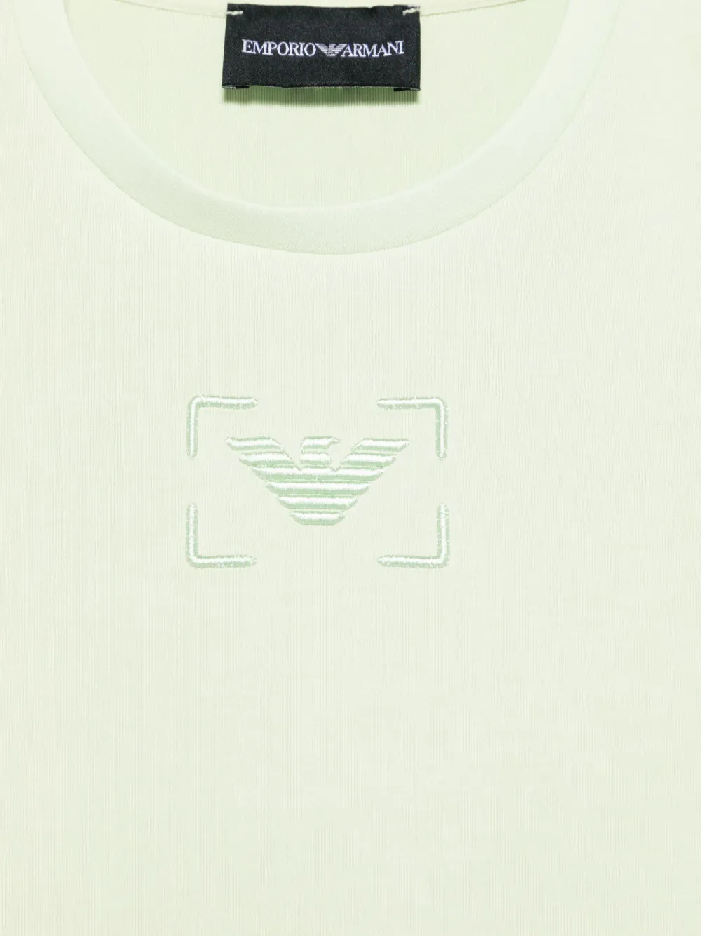 Emporio Armani Kids T-shirt met geborduurd logo Groen