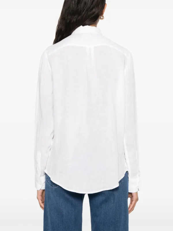 Polo Ralph Lauren Linen Shirt | White | FARFETCH JO