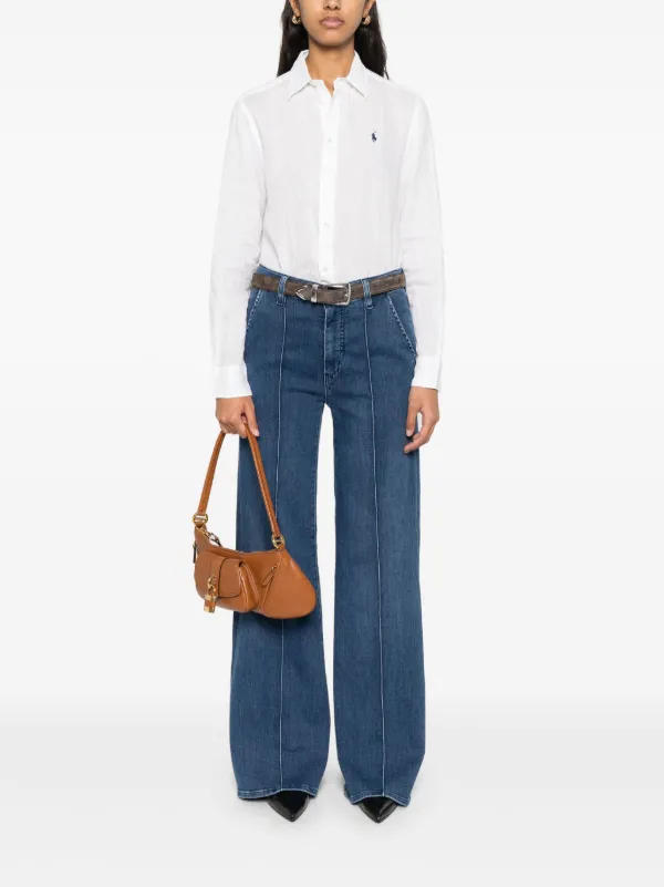 トップス Ralph Lauren linen shirt White Linen Shop